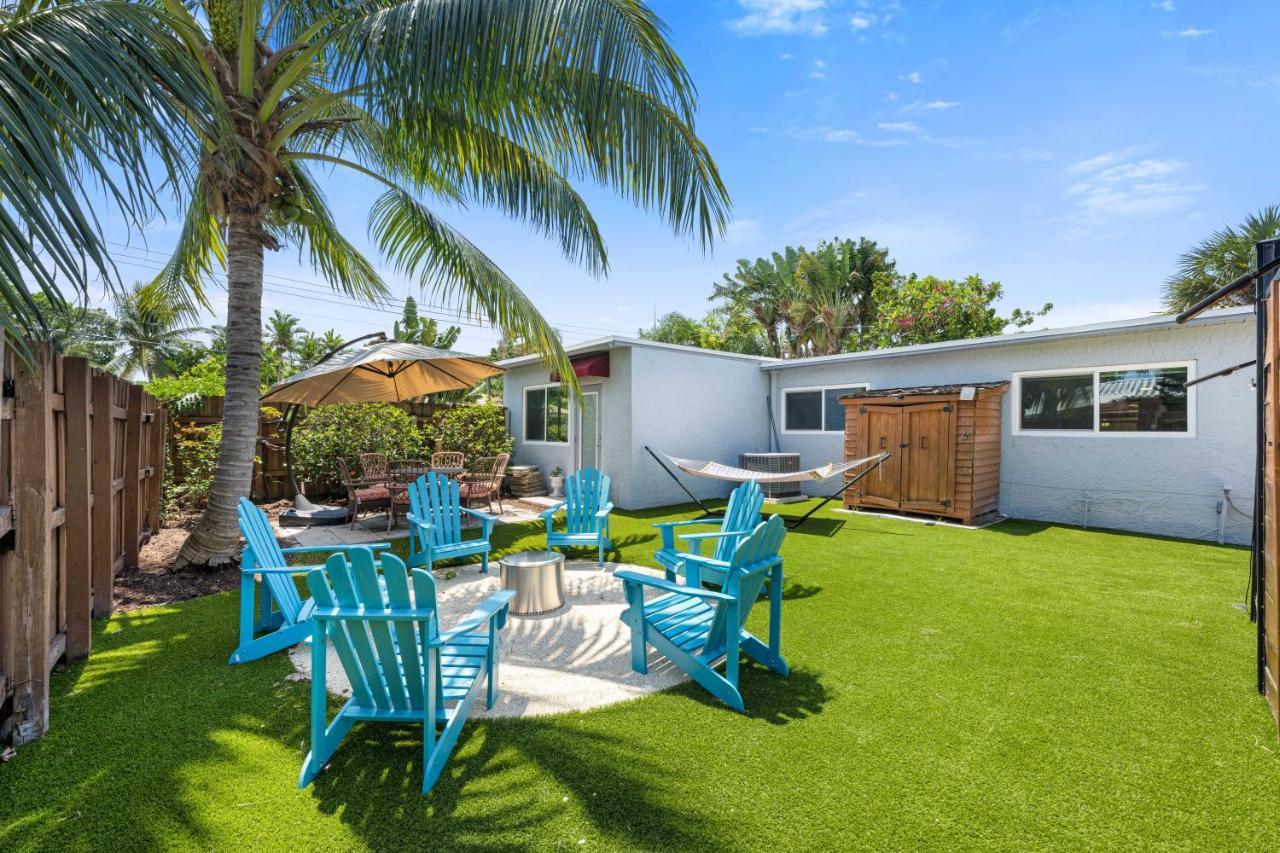 Palms Retreat! Giant Heated Pool-Hottub-Firepit-5Min2Beach-Pets-Ev Chgr Fort Lauderdale Esterno foto