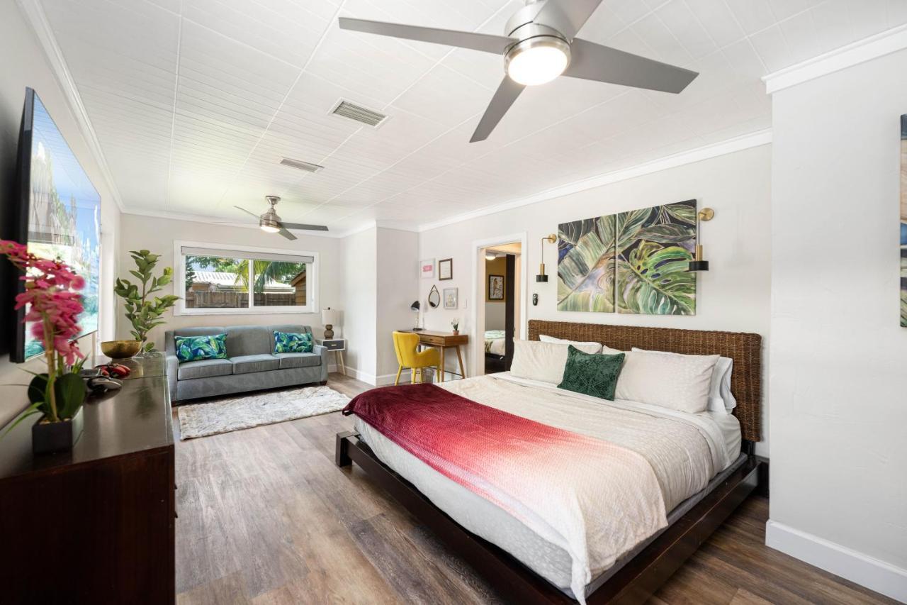 Palms Retreat! Giant Heated Pool-Hottub-Firepit-5Min2Beach-Pets-Ev Chgr Fort Lauderdale Esterno foto