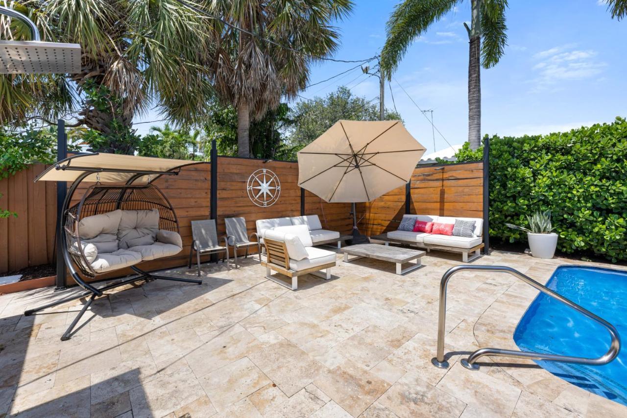 Palms Retreat! Giant Heated Pool-Hottub-Firepit-5Min2Beach-Pets-Ev Chgr Fort Lauderdale Esterno foto