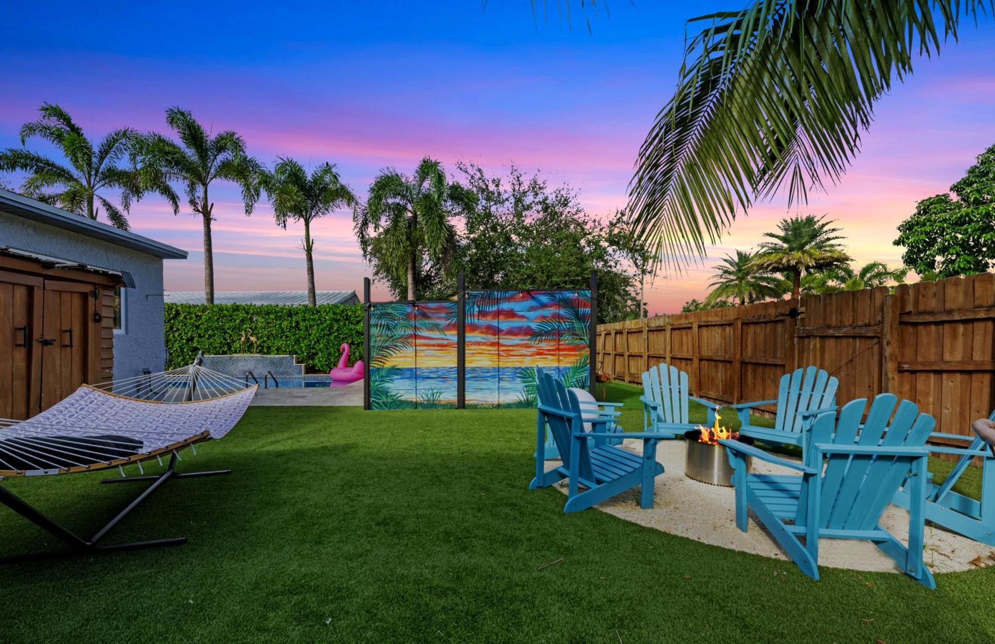 Palms Retreat! Giant Heated Pool-Hottub-Firepit-5Min2Beach-Pets-Ev Chgr Fort Lauderdale Esterno foto