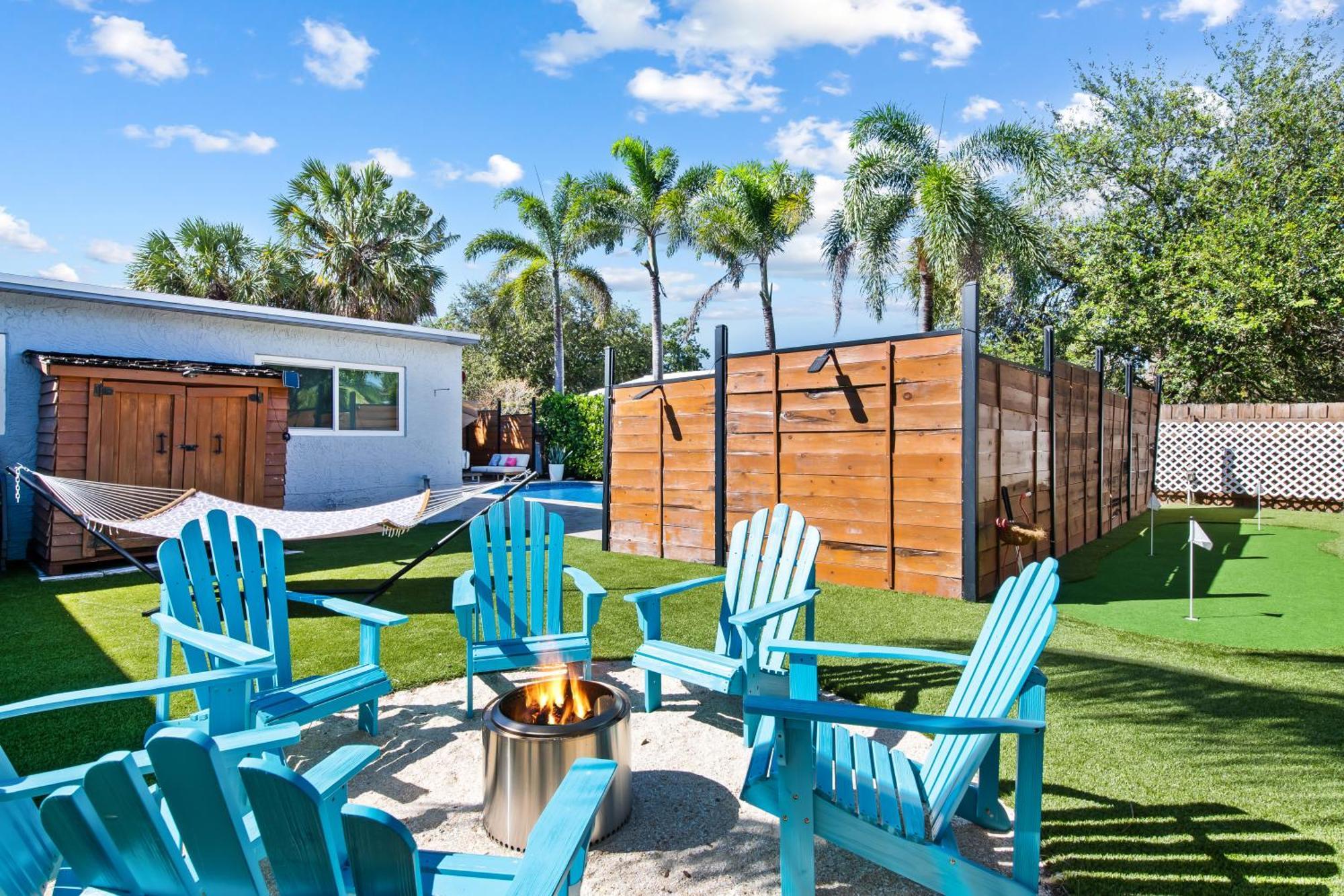 Palms Retreat! Giant Heated Pool-Hottub-Firepit-5Min2Beach-Pets-Ev Chgr Fort Lauderdale Esterno foto